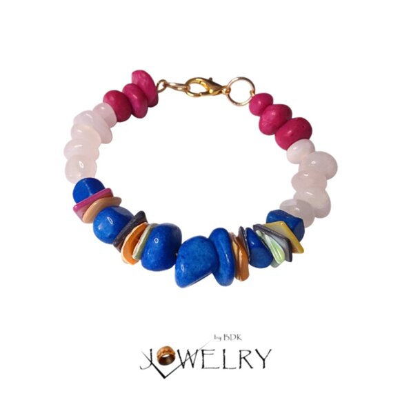 Artistic Chunky Bead Bracelets – Vibrant, Bold, and Unique - Picture 3 of 6